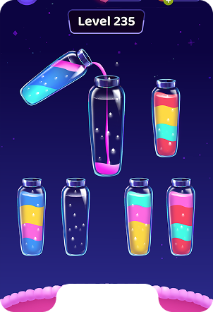 Game screenshot showing level 235